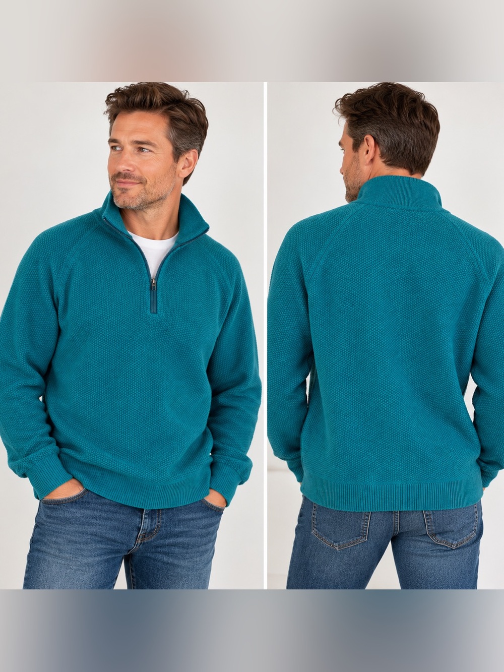 Lululemon Teal Half-Zip Pullover Sweater– XXL